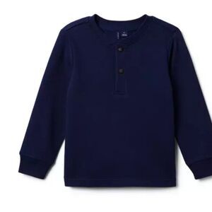 Janie and Jack 100047651 Navy Blue The Henley Tee - merchant marine NWT size 4